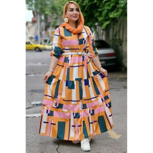 پیراهن الیزه طرحدار