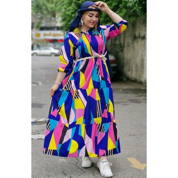 پیراهن الیزه طرحدار