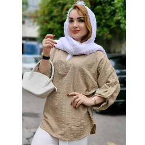 تونیک جلوبسته یقه سفید