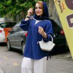 تونیک جلوبسته یقه سفید