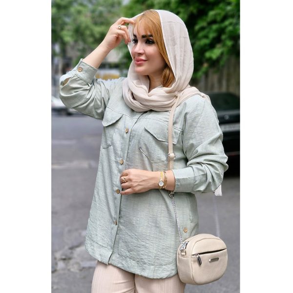 مانتو صوفیا بغل دکمه