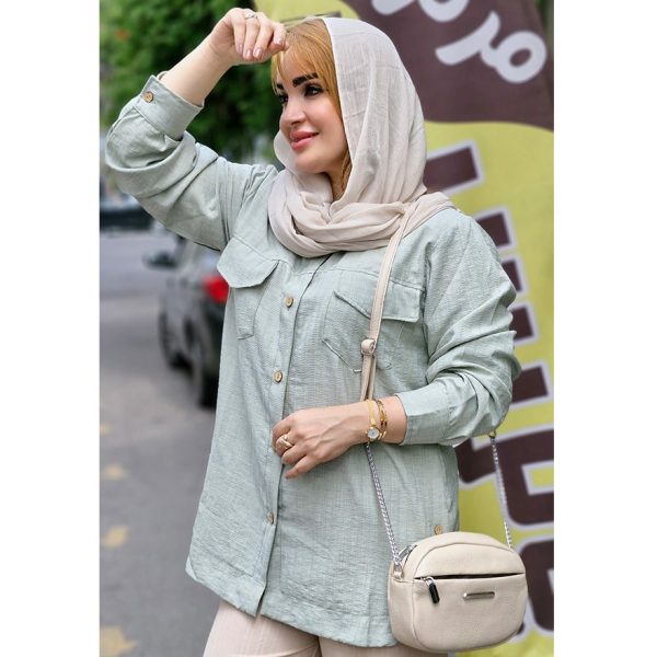 مانتو صوفیا بغل دکمه