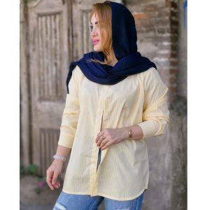 شومیز داکرون راه راه ساده - مانتو پاتریس رشت