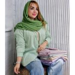 شومیز داکرون راه راه ساده