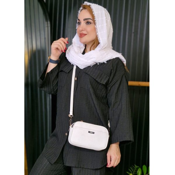 ست مانتو شلوار صوفیا دکمه چوبی