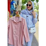 شومیز مانتویی راه راه