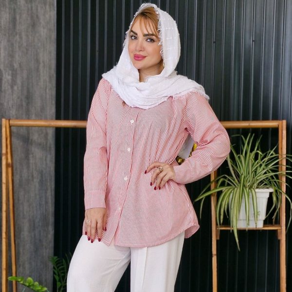 شومیز مانتویی راه راه - مانتو پاتریس رشت