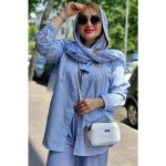 شومیز مانتویی راه راه