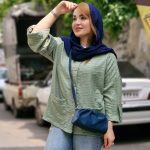 مانتو کتی آستین فلش