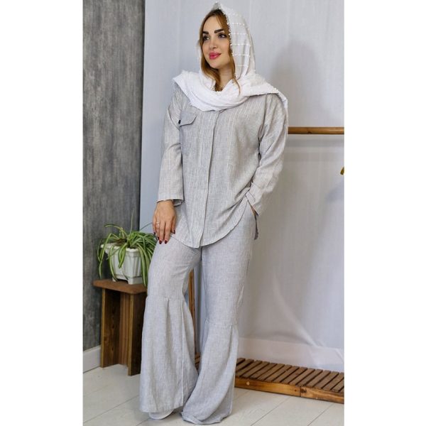 ست مانتو شلوار توتون لمه