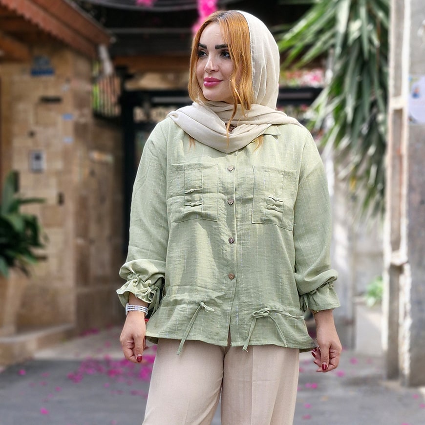 مانتو لمه جیب گره