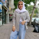 شومیز راه راه تک جیب