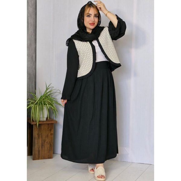 ست کت دامن دانتل جاذبه