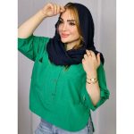 شومیز پوپلین جلوبسته -