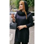 تونیک آیوا جلوبسته مشکی محرمی