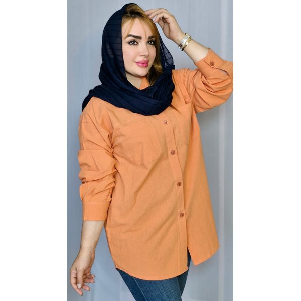 مانتو دو جیب لینن