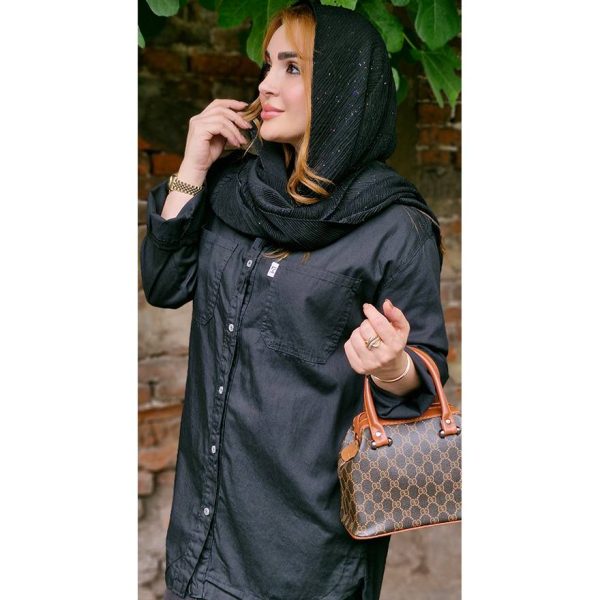 مانتو کتان مشکی محرمی