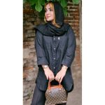 مانتو کتان مشکی محرمی - مانتو پاتریس رشت