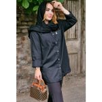 مانتو کتان مشکی محرمی