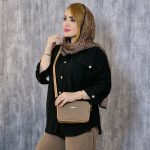 مانتو مشکی لینن