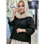 شومیز لینن تک جیب رنگی