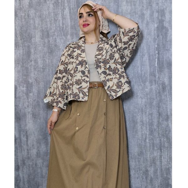 ست کت و دامن گلدار - مانتو پاتریس رشت