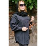 شومیز دو جیب مشکی محرمی