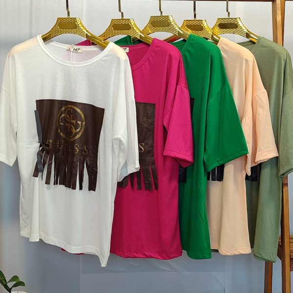 تیشرت چرم ریش ریش