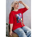 تیشرت بیسکوییتی طرح برجسته