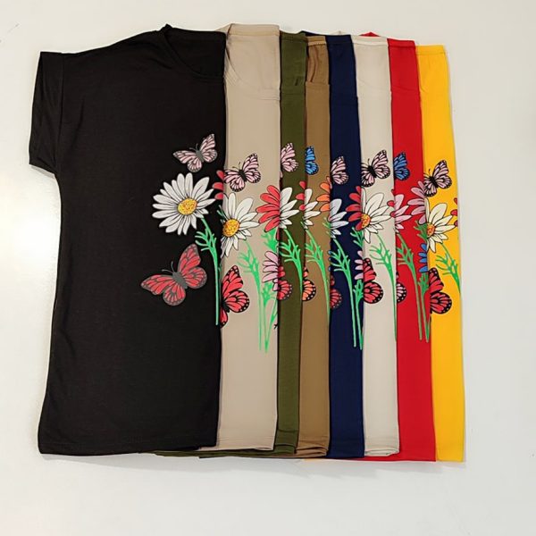 تیشرت چاپ گل