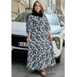 پیراهن ساحلی طرح برگ