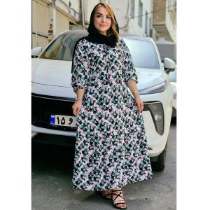پیراهن ساحلی طرح برگ