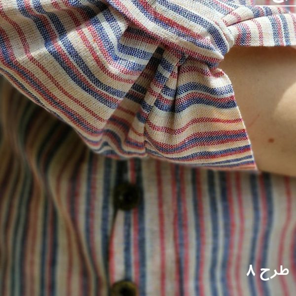 مانتو راه راه بغل دکمه