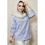 مانتو راه راه بغل دکمه