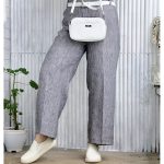 شلوار لینن پشت کش - مانتو پاتریس رشت