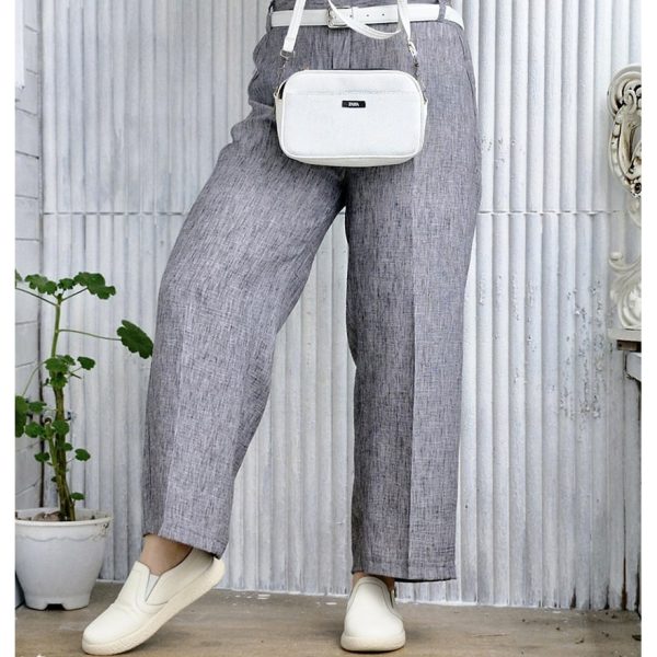 شلوار لینن پشت کش - مانتو پاتریس رشت