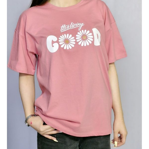 تیشرت نخ پنبه چاپ گود