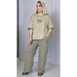 ست تیشرت شلوار نوار پلنگی