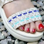 صندل کنفی کرم آبی