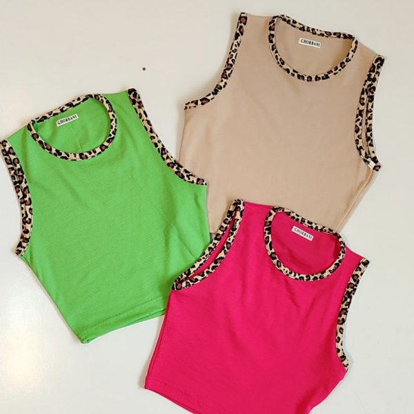 تاپ کراپ نوار پلنگی - مانتو پاتریس رشت