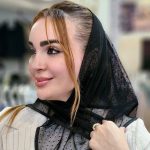 مینی اسکارف توری مشکی - مانتو پاتریس رشت