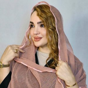 شال توری لبه گان