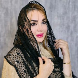 شال توری مشکی