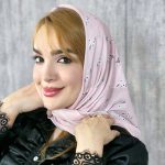 مینی اسکارف گل سفید