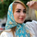 مینی اسکارف گل گلی نخی