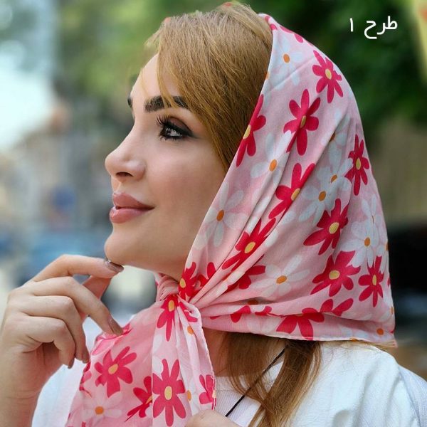 مینی اسکارف گل گلی نخی