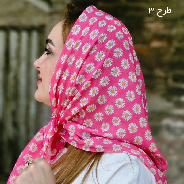 مینی اسکارف گل گلی نخی