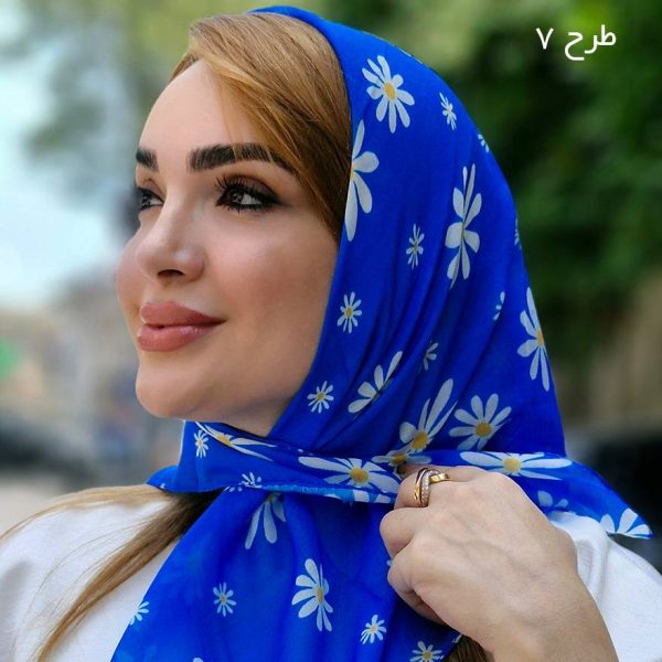 مینی اسکارف گل گلی نخی