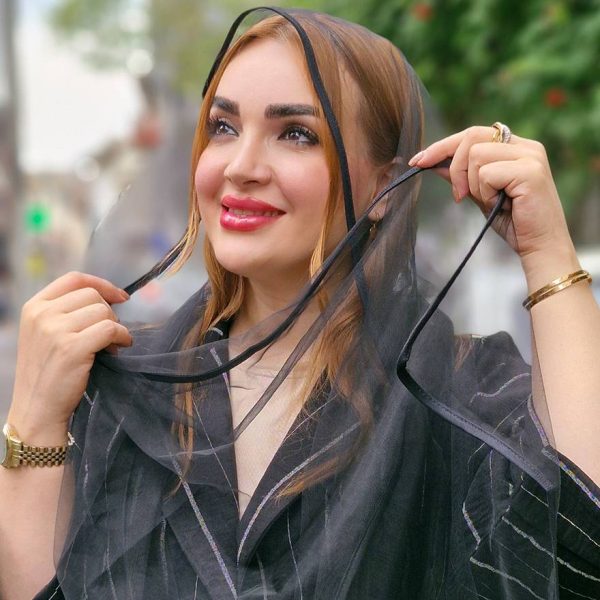 شال توری لبه گان مشکی محرمی - مانتو پاتریس رشت