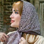 مینی اسکارف پلنگی - مانتو پاتریس رشت